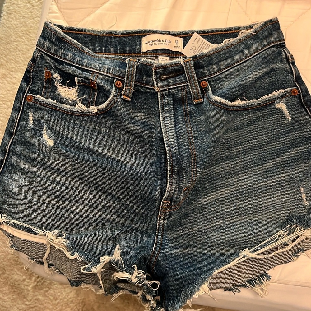 Abercrombie & Fitch curve love denim shorts
